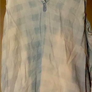 Sonoma denim checkered sleeveless dress